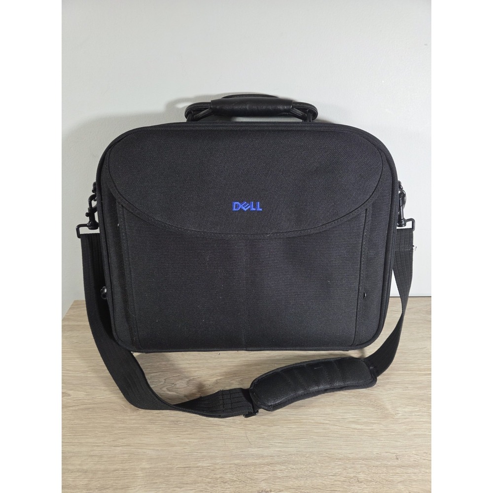 Dell Deluxe Laptop Computer Carrying Case Shoulder Messenger Tote Bag, Black